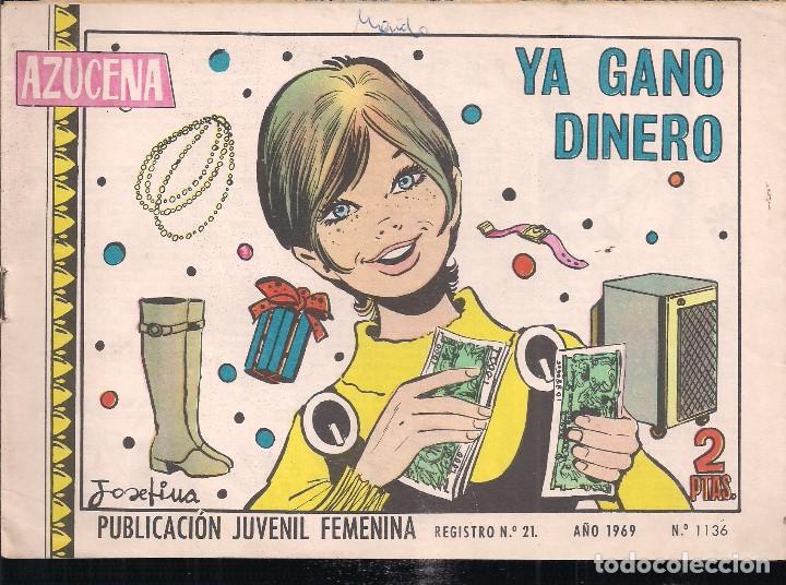Tebeos: AZUCENA N&ordm; 1136. YA GANO DINERO - Foto 1