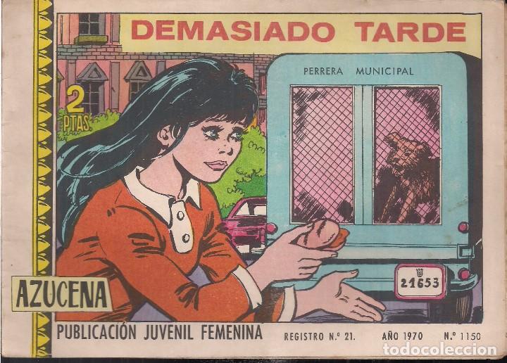Tebeos: AZUCENA N&ordm; 1150. DEMASIADO TARDE - Foto 1