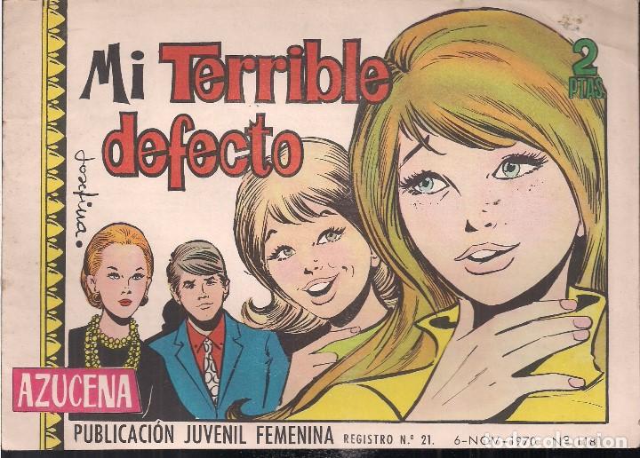 Tebeos: AZUCENA N&ordm; 1181. MI TERRIBLE DEFECTO - Foto 1