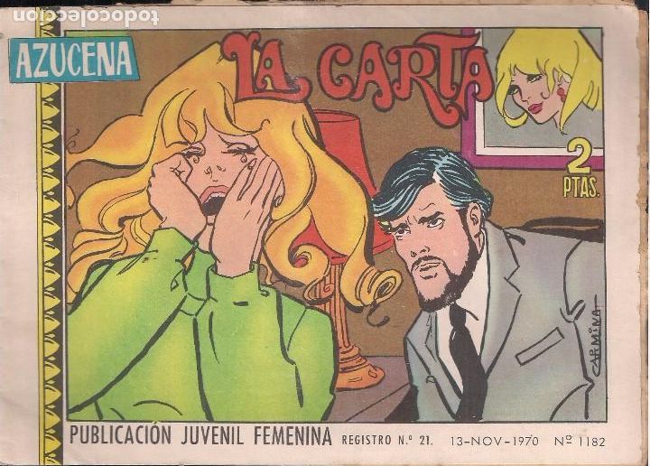 Tebeos: AZUCENA N&ordm; 1182. LA CARTA - Foto 1
