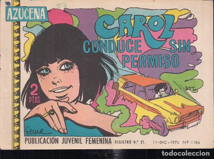 Tebeos: AZUCENA N&ordm; 1186. CAROL CONDUCE SIN PERMISO - Foto 1