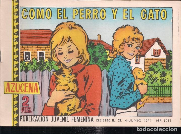 Tebeos: AZUCENA N&ordm; 1211. COMO EL PERRO Y EL GATO - Foto 1