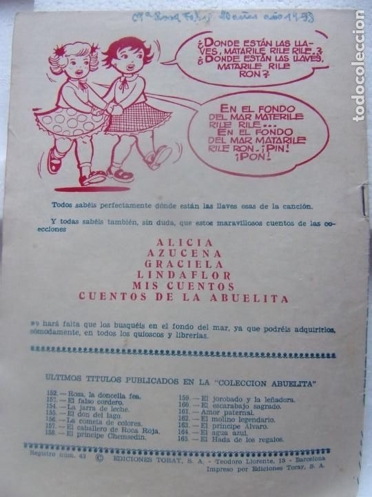 Tebeos: CUENTOS DE LA ABUELITA NUM. 165- EL HADA DE LOS REGALOS - Foto 2
