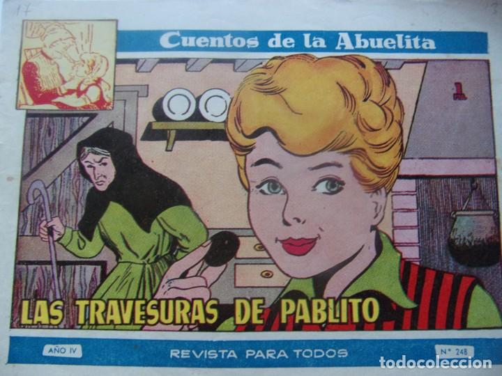 Tebeos: CUENTOS DE LA ABUELITA NUM. 248- LAS TRAVESURAS DE PABLITO - Foto 1