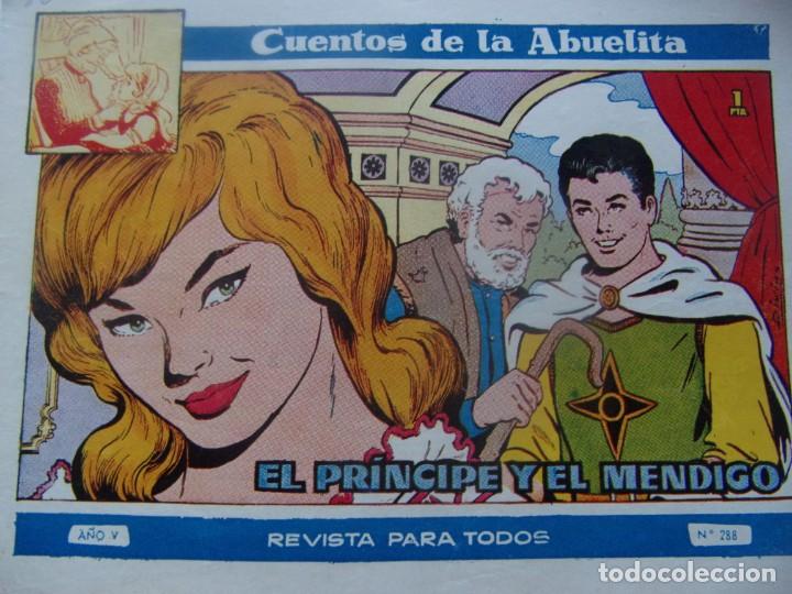 Tebeos: CUENTOS DE LA ABUELITA NUM. 288- EL PRINCIPE Y EL MENDIGO - Foto 1