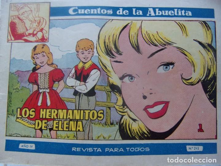 Tebeos: CUENTOS DE LA ABUELITA NUM. 245- LOS HERMANITOS DE ELENA - Foto 1
