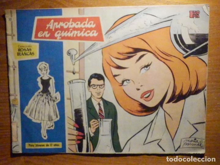 Tebeos: TEBEO - COMIC - COLECCION ROSAS BLANCAS - N&ordm; 52 - Aprobada de Qu&iacute;mica - EDICIONES TORAY - Foto 1