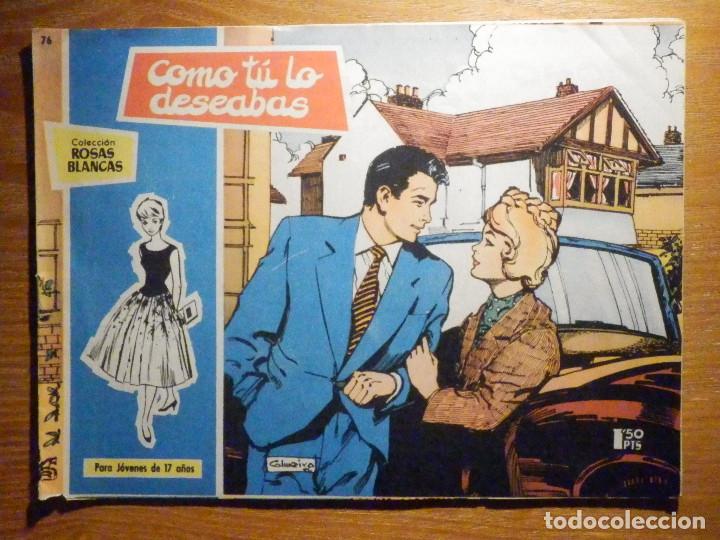 Tebeos: TEBEO - COMIC - COLECCION ROSAS BLANCAS - N&ordm; 76 - Como tu lo deseabas - EDICIONES TORAY - Foto 1