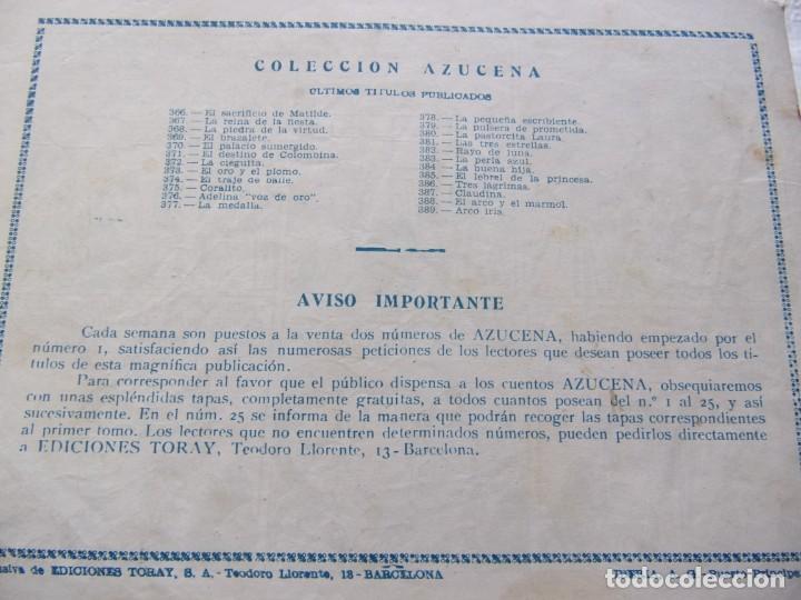 Tebeos: REVISTA JUVENIL AZUCENA N&Uacute;M. 389- ARCO IRIS - Foto 2