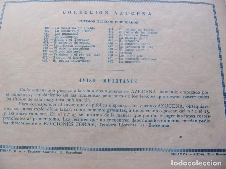 Tebeos: REVISTA JUVENIL AZUCENA N&Uacute;M. 452- LA MAESTRITA - Foto 2