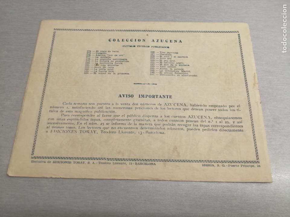 Tebeos: AZUCENA N&ordm; 397 / TORAY ORIGINAL - Foto 2