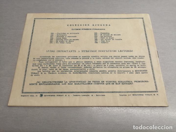 Tebeos: AZUCENA N&ordm; 568 / TORAY ORIGINAL - Foto 2