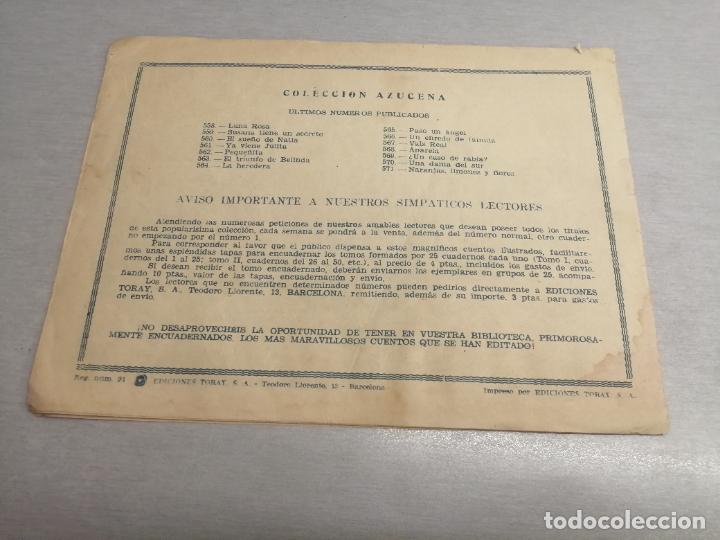 Tebeos: AZUCENA N&ordm; 571 / TORAY ORIGINAL - Foto 2