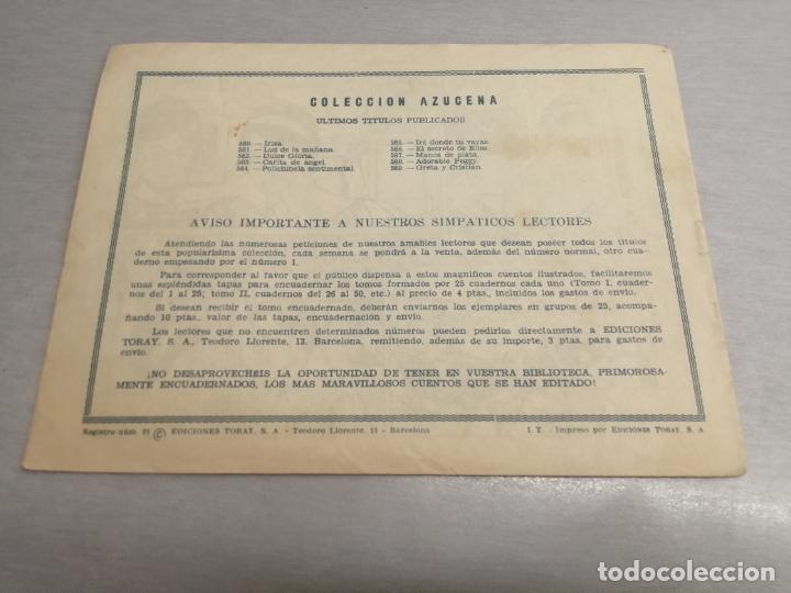 Tebeos: AZUCENA N&ordm; 589 / TORAY ORIGINAL - Foto 2