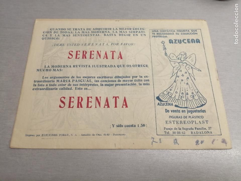 Tebeos: AZUCENA N&ordm; 654 / TORAY ORIGINAL - Foto 2