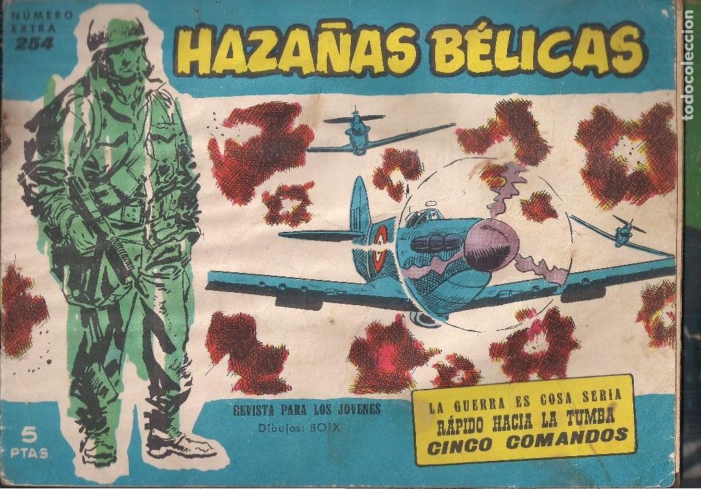 Tebeos: HAZA&Ntilde;AS BELICAS EXTRA SERIE AZUL N&ordm; 254 - Foto 1