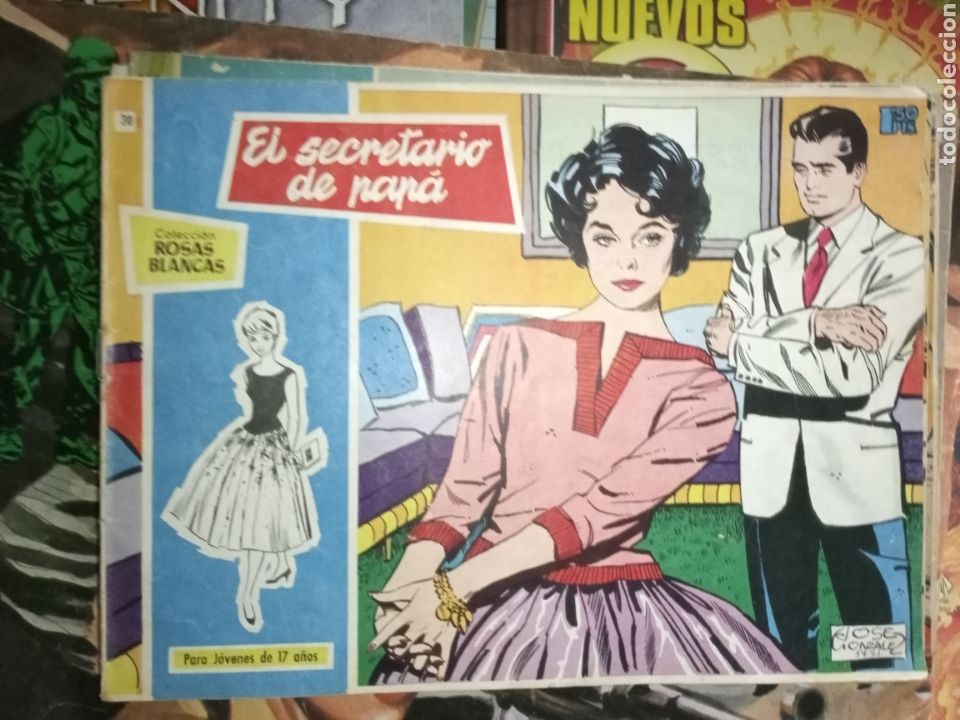 Tebeos: Colecci&oacute;n rosas blancas 30 - Foto 1