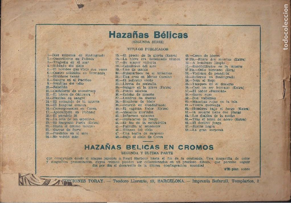 Tebeos: HAZA&Ntilde;AS BELICAS N&ordm; 68 - Foto 2