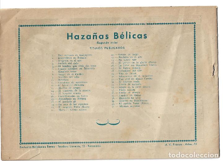 Tebeos: HAZA&Ntilde;AS BELICAS N&ordm; 41 - ORIGINAL - Foto 2