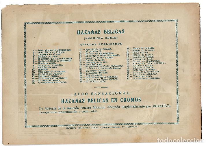 Tebeos: HAZA&Ntilde;AS BELICAS N&ordm; 47 - ORIGINAL - Foto 2