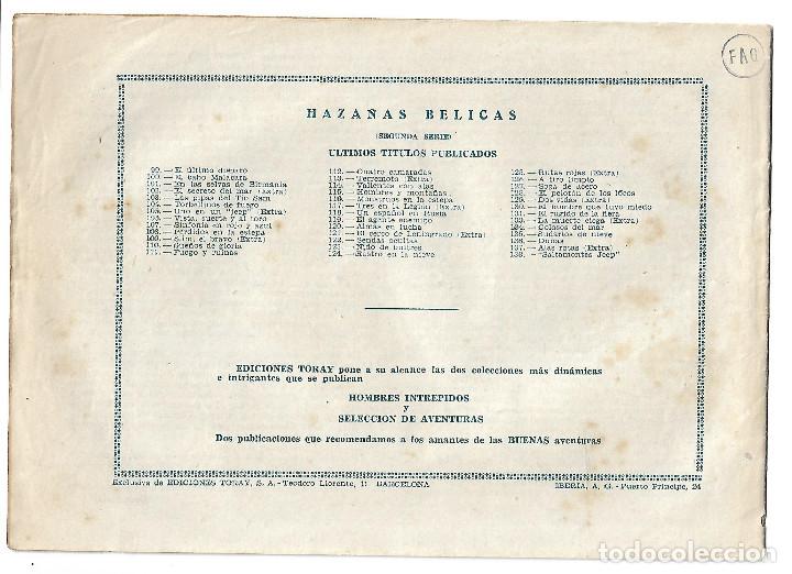 Tebeos: HAZA&Ntilde;AS BELICAS N&ordm; 138 - ORIGINAL - Foto 2