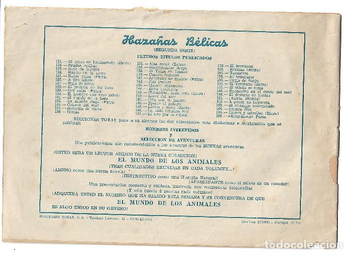 Tebeos: HAZA&Ntilde;AS BELICAS N&ordm; 166 - ORIGINAL - Foto 2