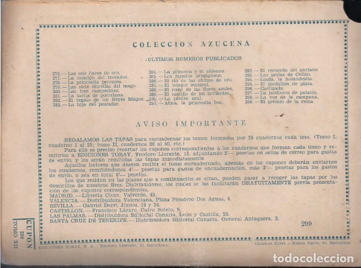 Tebeos: AZUCENA N&ordm; 299. EL PREMIO DE LA REINA - Foto 2