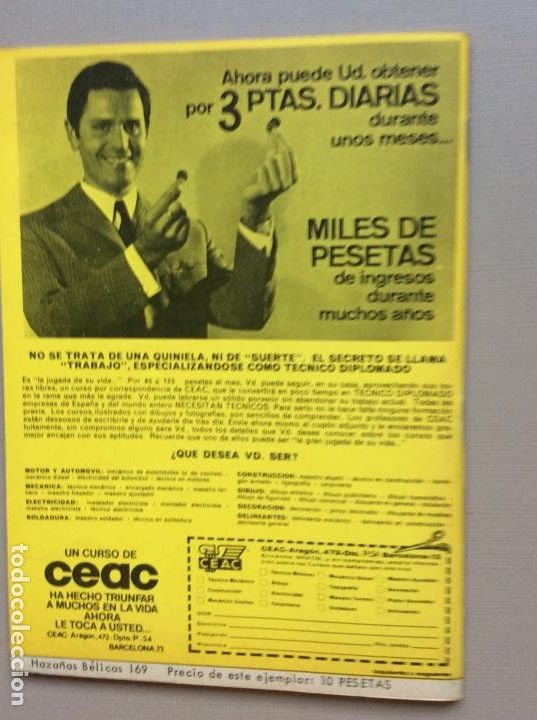 Tebeos: HAZA&Ntilde;AS B&Eacute;LICAS N 169 - Foto 5