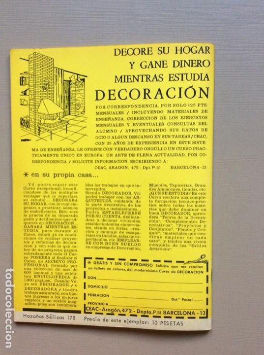 Tebeos: HAZA&Ntilde;AS B&Eacute;LICAS N 178 - Foto 5
