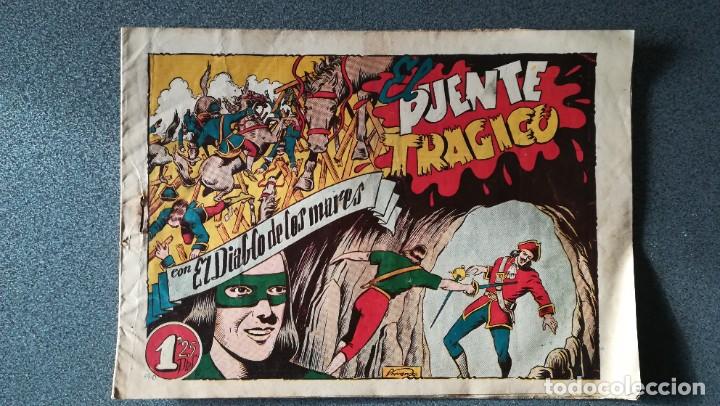 Tebeos: El diablo de los Mares. El puente tr&aacute;gico. ORIGINAL - Foto 1