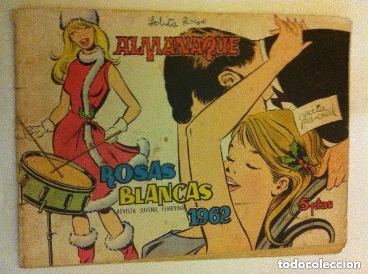 Tebeos: rosas blancas - almanaque 1962-usado - Foto 1