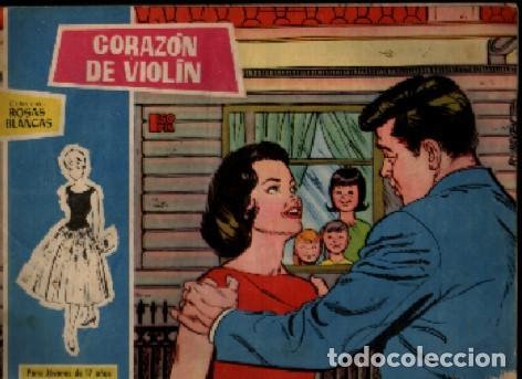 Tebeos: Colecci&oacute;n ROSA BLANCAS - coraz&oacute;n de viol&iacute;n n&ordm;258 - Foto 1