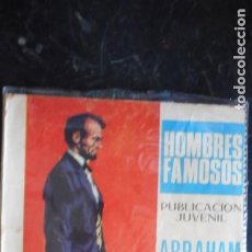 Tebeos: HOMBRES FAMOSOS: ABRAHAM LINCOLN Nº 20. Lote 290265133