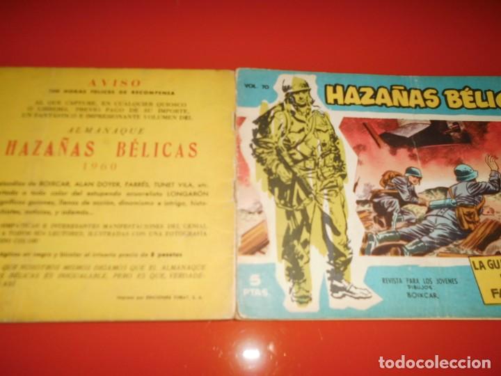 Tebeos: Haza&ntilde;as belicas n&ordm; 70 - azul toray - Foto 4