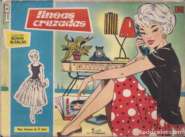 Tebeos: ROSAS BLANCAS N&ordm; 48: LINEAS CRUZADAS - Foto 1