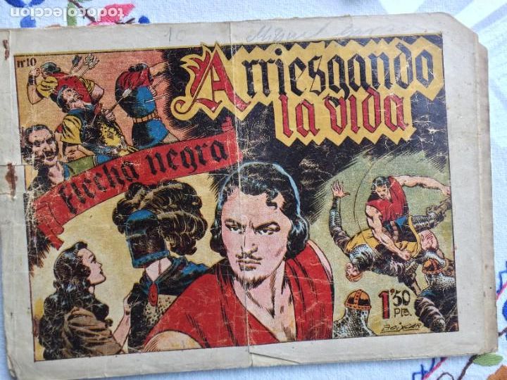 Tebeos: Flecha Negra Arriesgando la vida - Foto 1