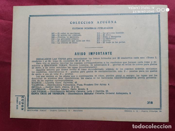 Tebeos: AZUCENA. N&ordm; 318. EDICIONES TORAY - Foto 2