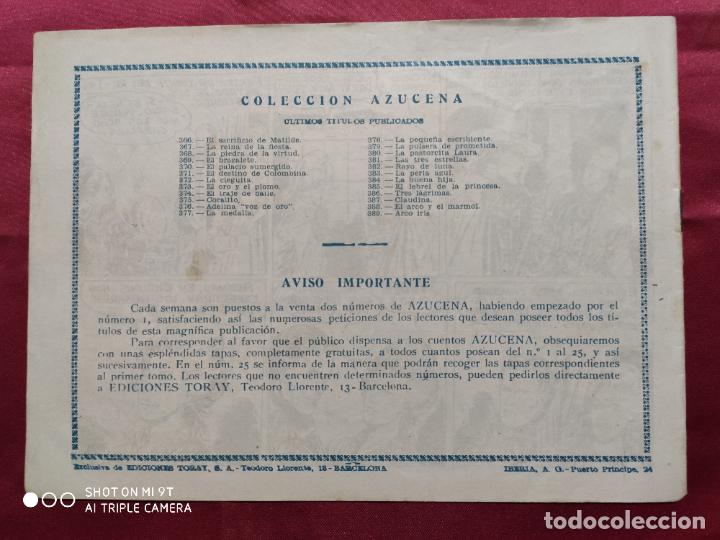 Tebeos: AZUCENA. N&ordm; 389. EDICIONES TORAY - Foto 2