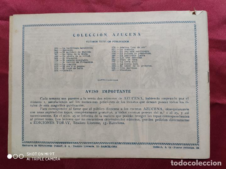 Tebeos: AZUCENA. N&ordm; 387. EDICIONES TORAY - Foto 3