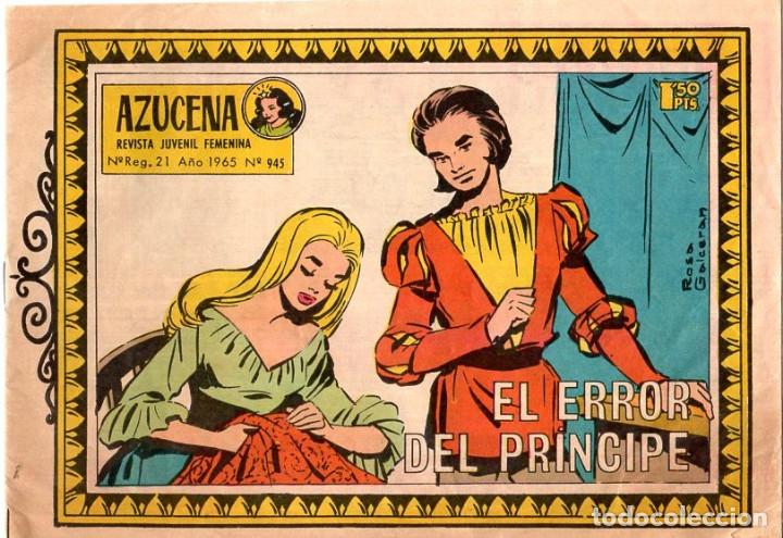 Tebeos: AZUCENA N&Uacute;MERO 945 *** EL ERROR DEL PRINCIPE - Foto 1