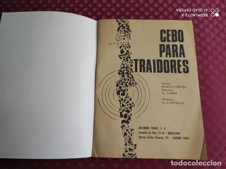 Tebeos: ESPIONAJE 69 CEBO PARA LOS TRAIDORES TORAY NOVELA GRAFICA EN BASTANTE BUEN ESTADO - Foto 2 - 259034585