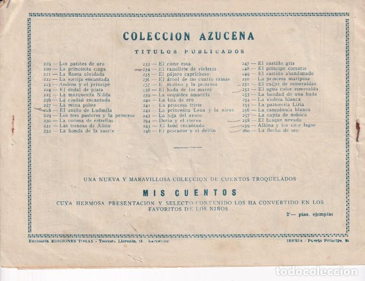 Tebeos: COLECCION AZUCENA: NUMERO 260 LA FLECHA DE ORO, EDITORIAL TORAY - Foto 2