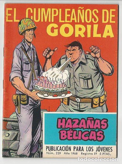 Tebeos: Toray. Haza&ntilde;as b&eacute;licas. 239. Extra rojo. Gorila. - Foto 1