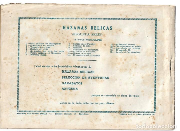Tebeos: HAZA&Ntilde;AS BELICAS NUMERO 19 - ORIGINAL - Foto 2
