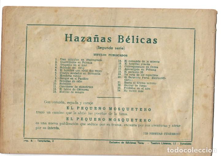 Tebeos: HAZA&Ntilde;AS BELICAS NUMERO 24- ORIGINAL - Foto 2