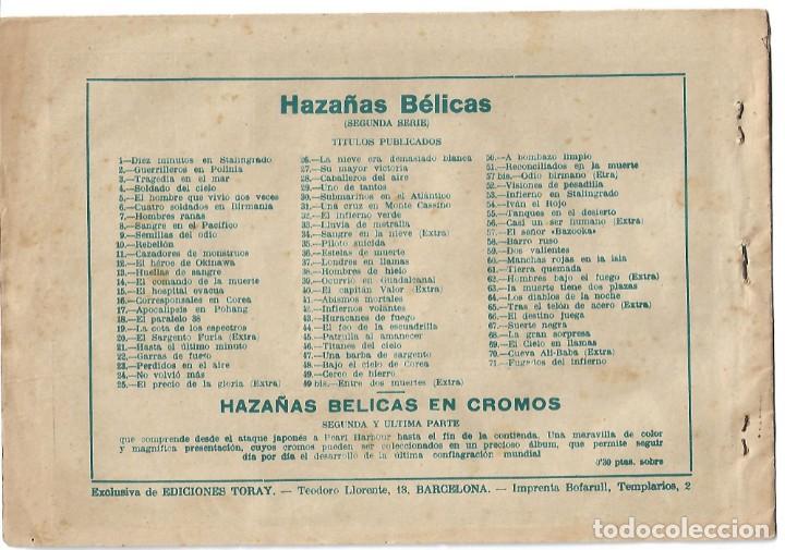Tebeos: HAZA&Ntilde;AS BELICAS NUMERO 71- ORIGINAL - Foto 2
