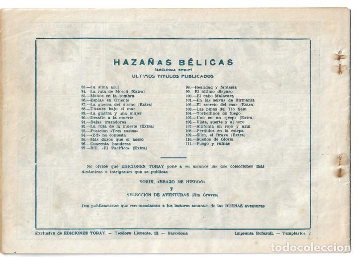 Tebeos: HAZA&Ntilde;AS BELICAS NUMERO 111- ORIGINAL - Foto 2