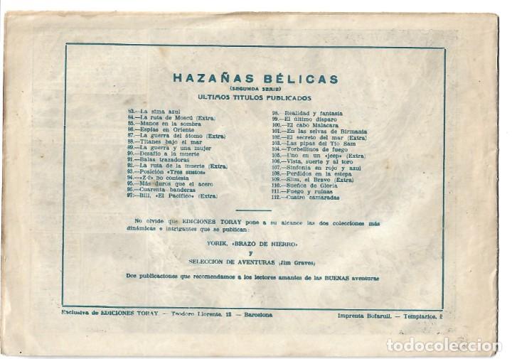 Tebeos: HAZA&Ntilde;AS BELICAS NUMERO 112- ORIGINAL - Foto 2