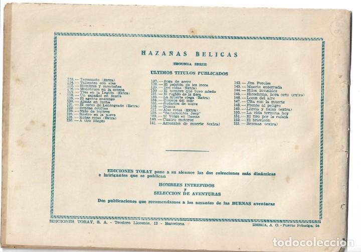 Tebeos: HAZA&Ntilde;AS BELICAS NUMERO 153- ORIGINAL - Foto 2