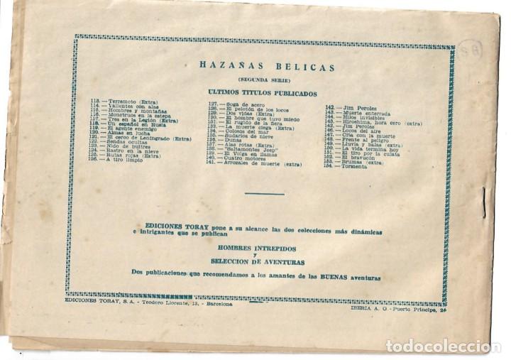 Tebeos: HAZA&Ntilde;AS BELICAS NUMERO 154- ORIGINAL - Foto 2